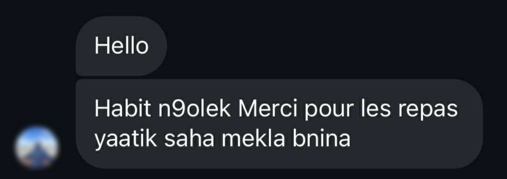 Photo client d'un plat Fit Foodies